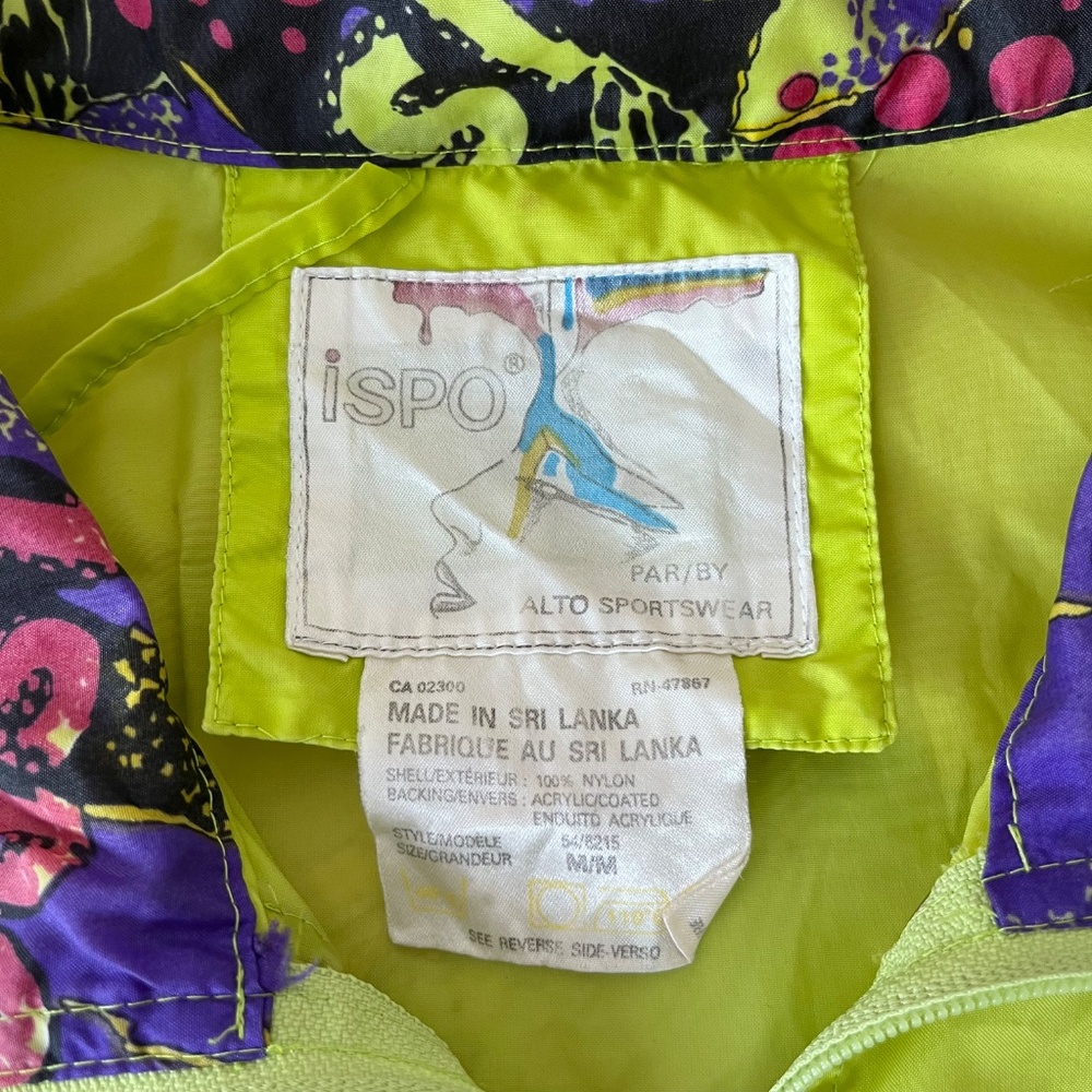 Vintage Neon ISPO Spring Windbreaker / Rain Jacket - Picture 5 of 8